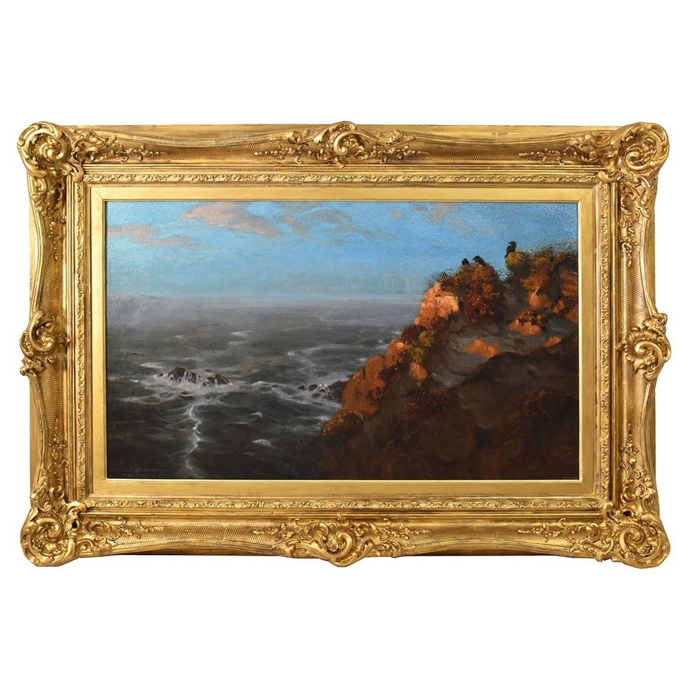 QM606 1 antique oil painting marine seascape painting maritime.jpg